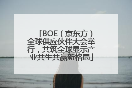 BOE（京东方）全球供应伙伴大会举行，共筑全球显示产业共生共赢新格局